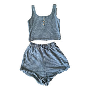 Blueish Gray lounge shorts from SHEIN